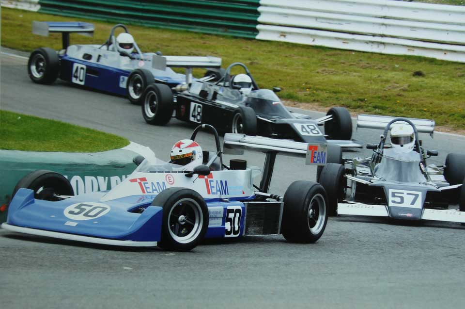 Wil Arif racing a Reynard 79 FF2000 at Mallory Park